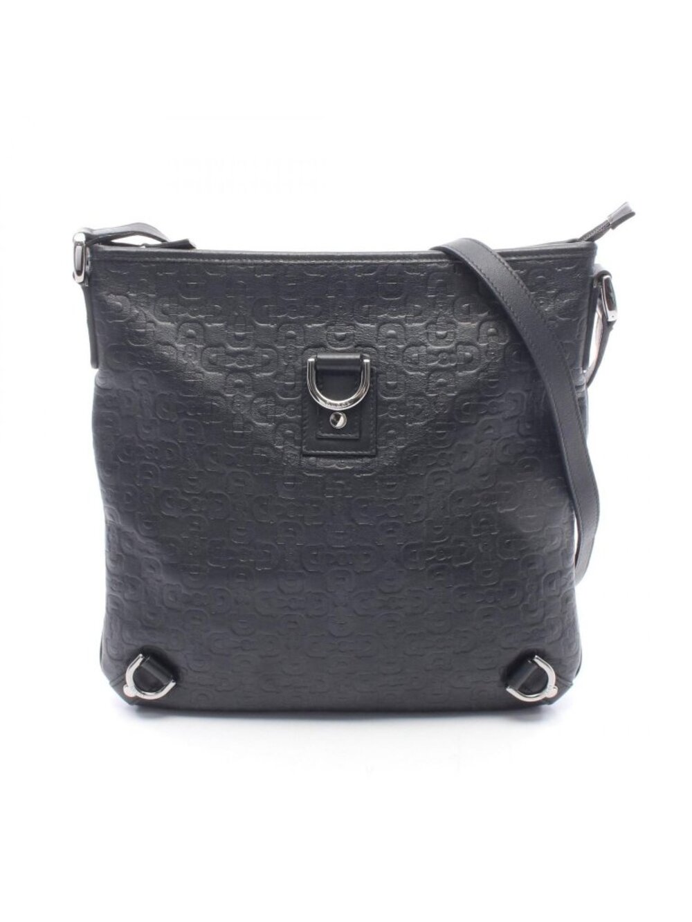 Gucci Shoulder Bag Abbey Horsebit Leather Black